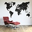 Wall Sticker World map with borders