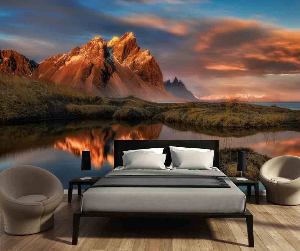 Self-adhesive photo wallpaper - Mountains | Walldesign56 ...