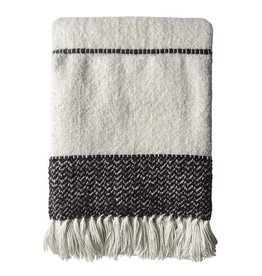 Berber offwhite throw