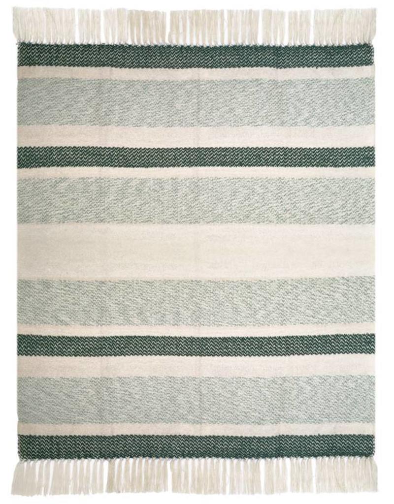 Berber grainy green throw