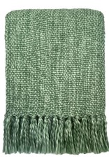 Marble green throw