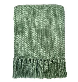 Marble green throw