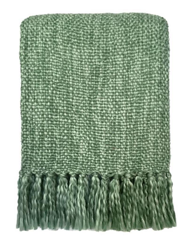 Marble green throw