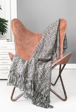 Marble grey throw