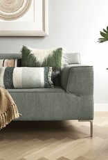 Cushion 100% wool triangle green 50x50