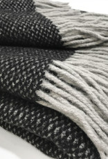 Crow black structure recycled wool throw (NEW)