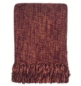 Marble burgundy red throw (NEW)