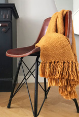 Inca yellow solid throw