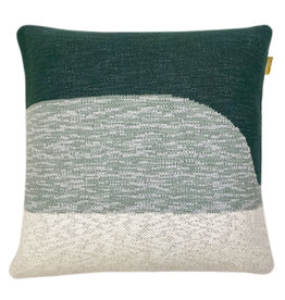 Sunset knitted cushion green (NEW)