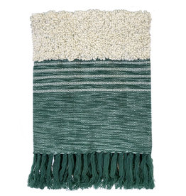 Tribal green throw (NEW)