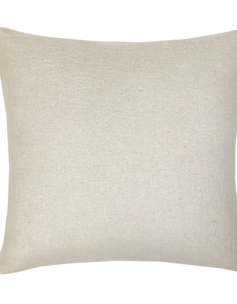 Misty pink double faced recycled wool square cushion (NEW)
