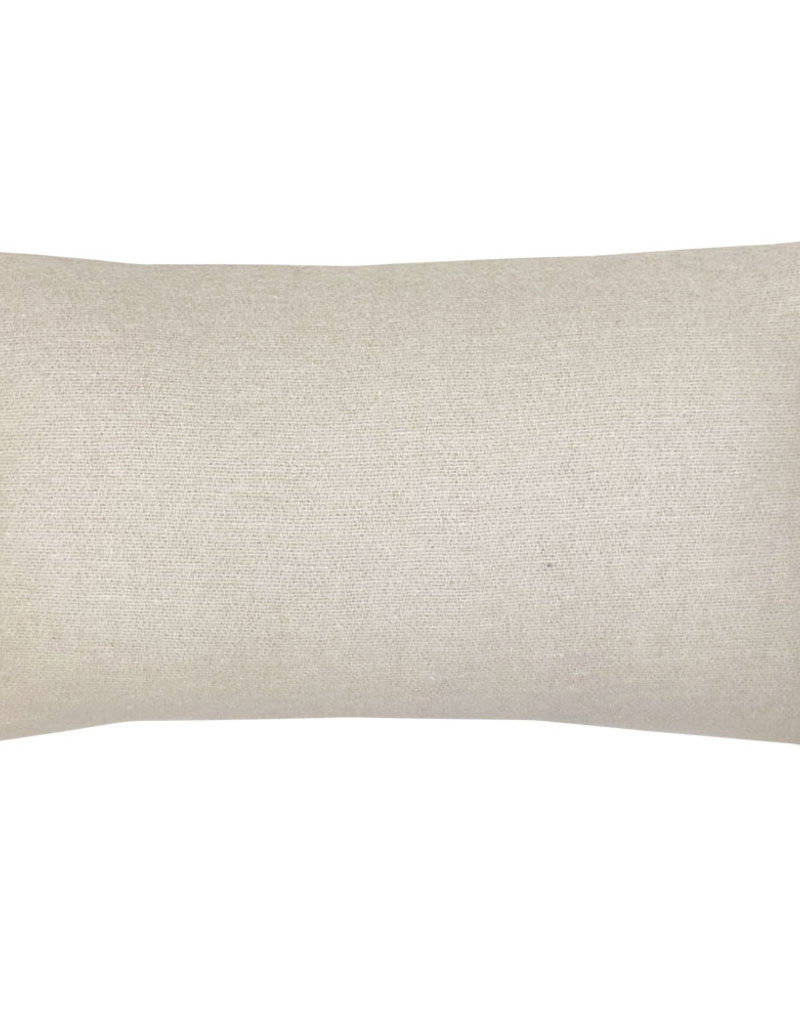 Misty pink double faced recycled wool rectangle cushion (NEW)