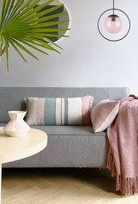 Misty pink solid throw (NEW)