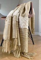 Tribal off white throw (NEW)