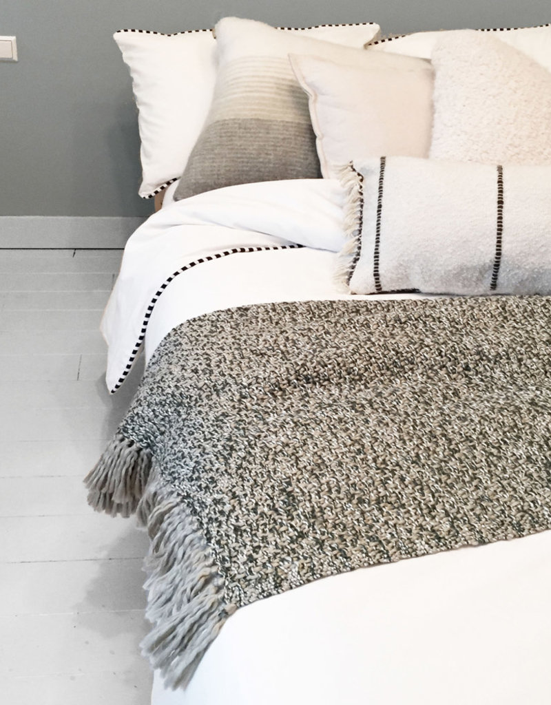 Sand beige throw