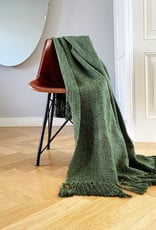 Marble jungle green throw