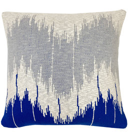 Wave knitted cushion blue (NEW)