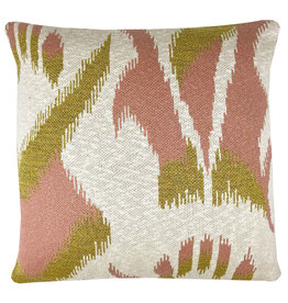 Ikat knitted cushion pink (NEW)