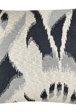 Ikat knitted cushion anthracite (NEW)