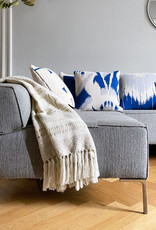 Botanic mini knitted cushion blue (NEW)