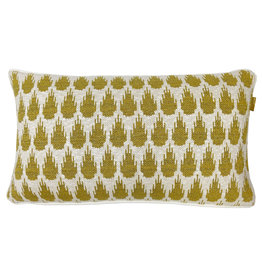 Botanic mini knitted cushion gold (NEW)