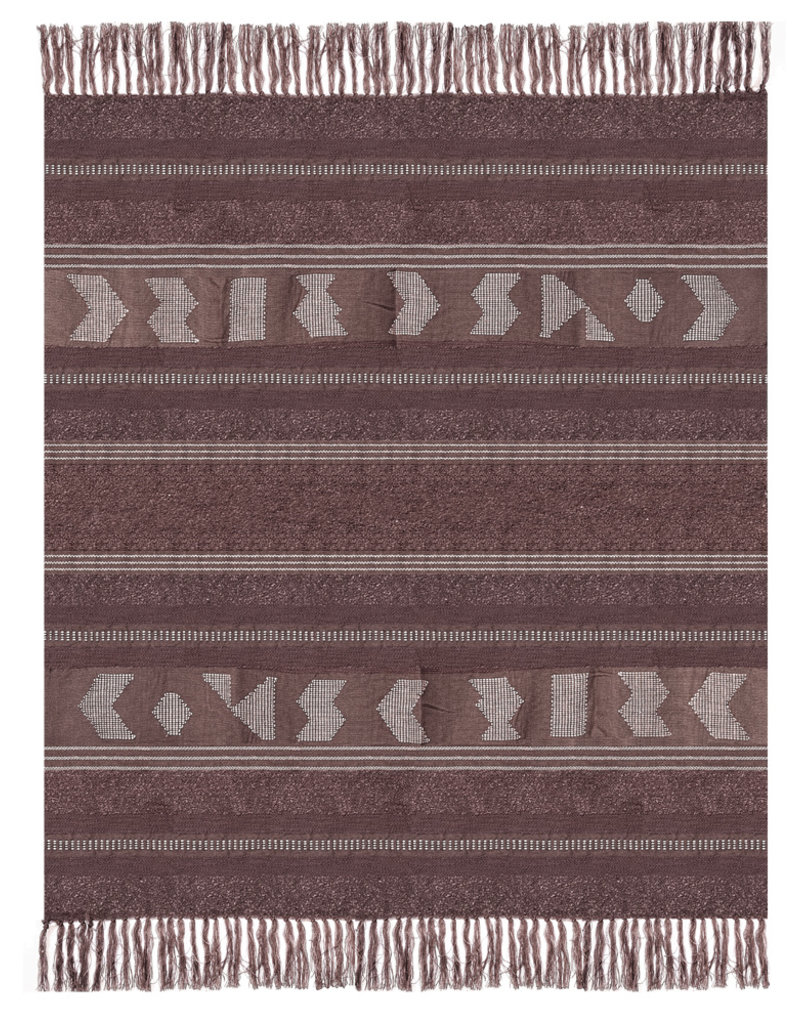 Crafty chestnut brown throw