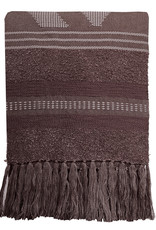 Crafty chestnut brown throw