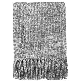 Silver grey solid throw (NEW)