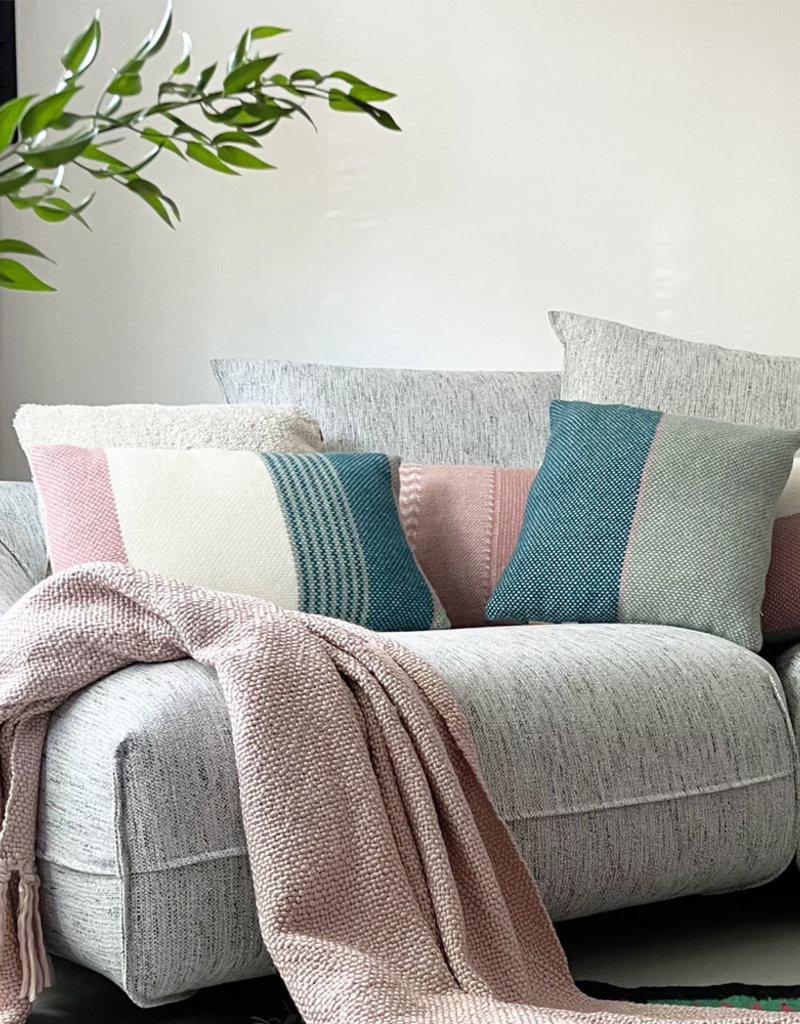 Festivity wool cushion pastel rectangle