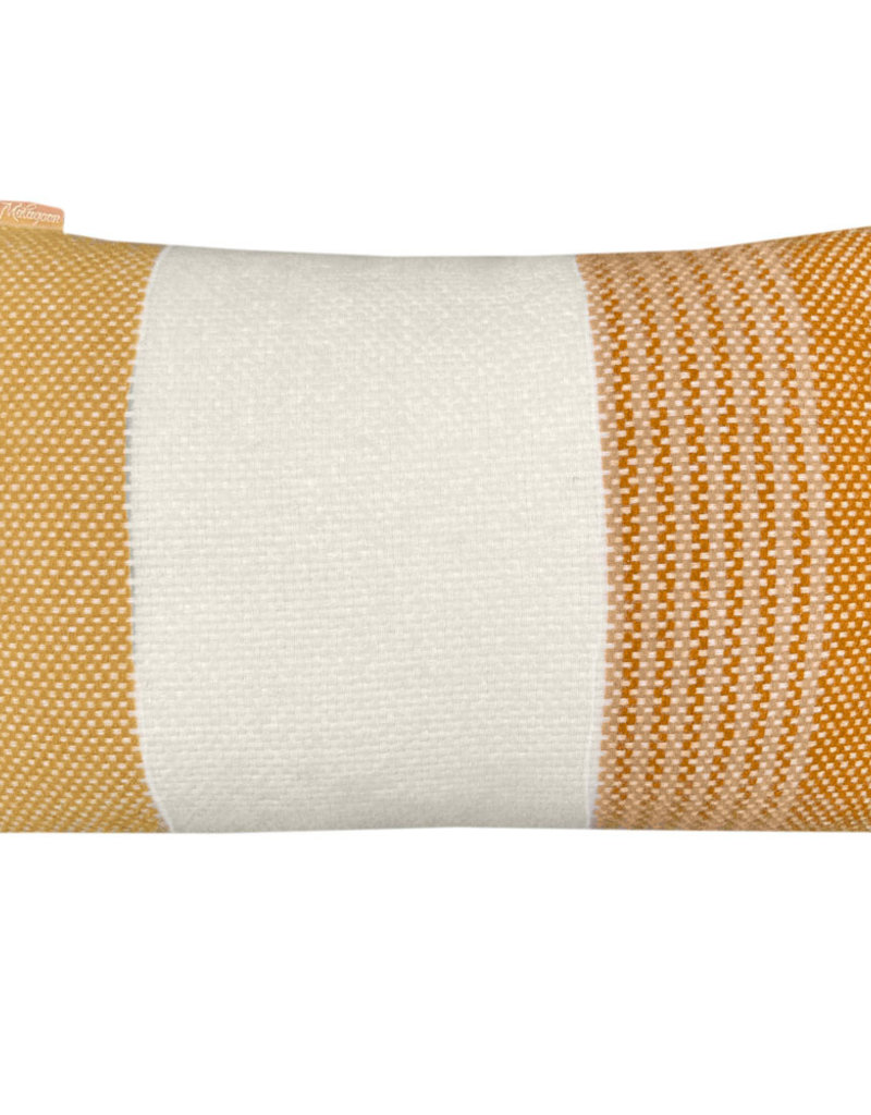 Festivity wool cushion yellow rectangle