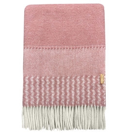 Uptown wool throw pink new