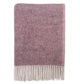 Rosewood double face recycled wool throw new