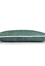 Pine green structure recycled wool rectangle cushion