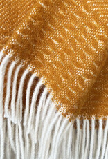 Uptown wool throw ocre