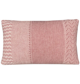 Uptown wool cushion pink rectangle