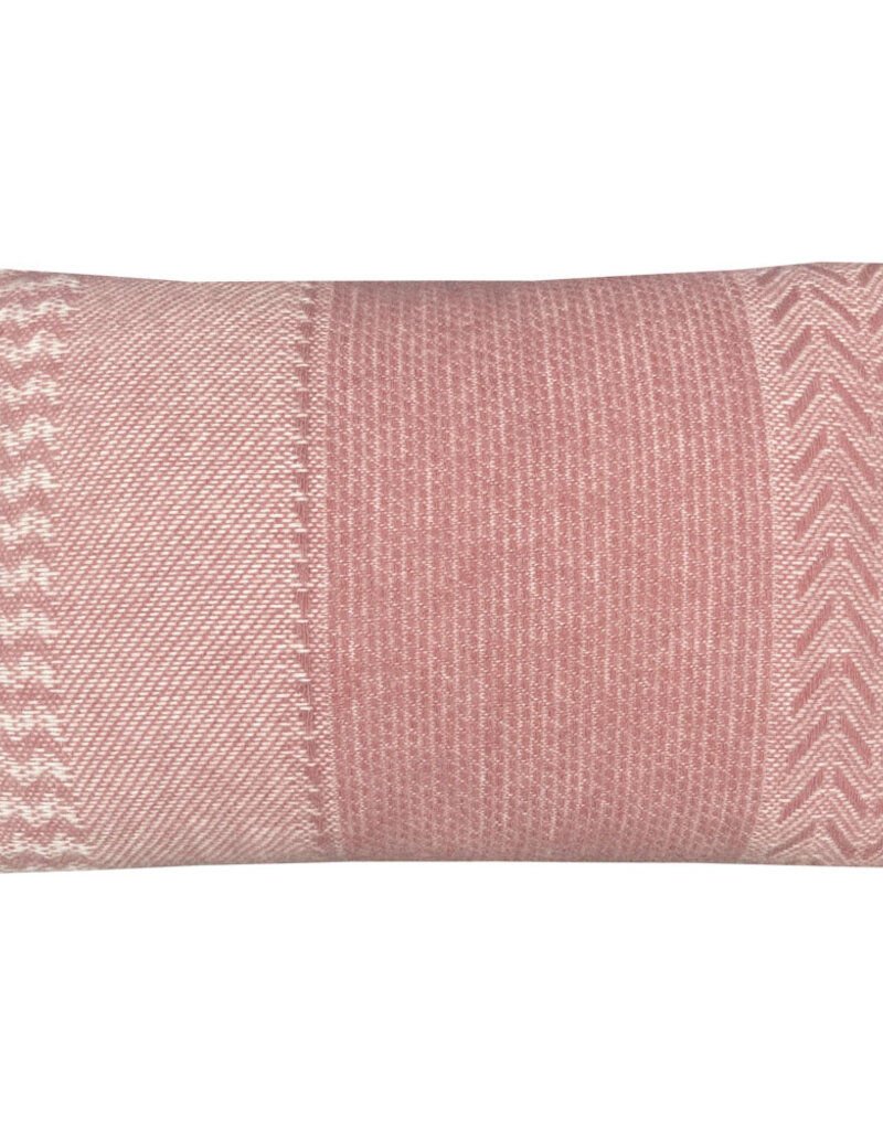 Uptown wool cushion pink rectangle