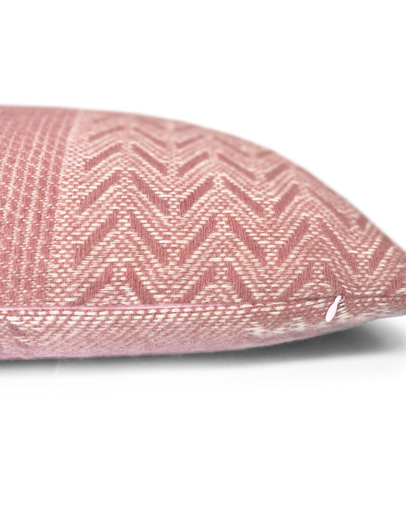 Uptown wool cushion pink rectangle