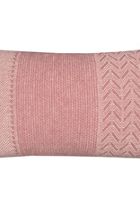 Uptown wool cushion pink rectangle