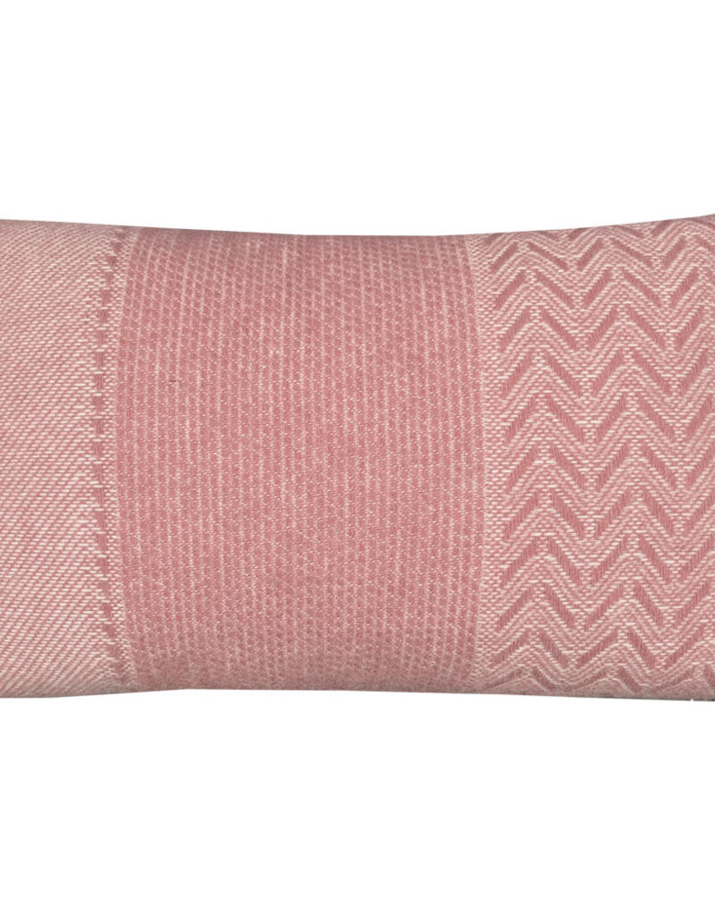 Uptown wool cushion pink rectangle