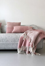 Uptown wool cushion pink rectangle