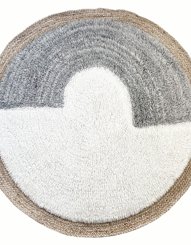 Nimba Jute wool round rug