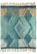 Zapotec soft green recycled throw