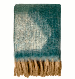 Zapotec soft green recycled throw