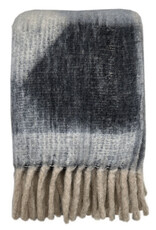 Zapotec soft grey recycled throw