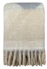Zapotec soft grey recycled throw