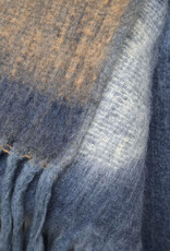 Zapotec soft blue recycled throw