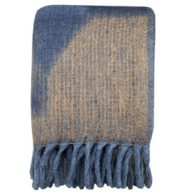 Zapotec soft blue recycled throw
