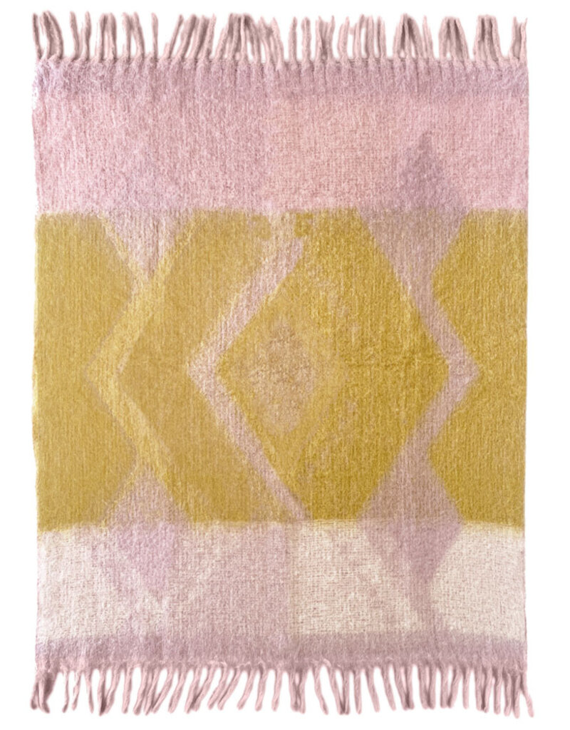 Zapotec soft lilac recycled throw