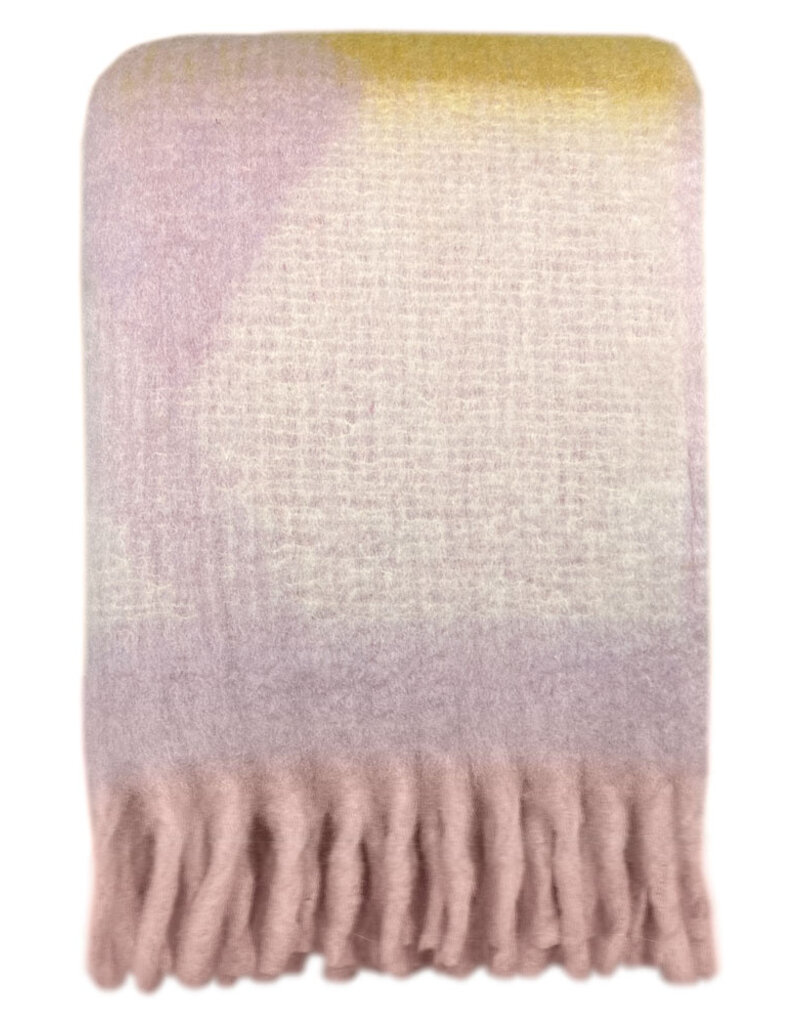 Zapotec soft lilac recycled throw