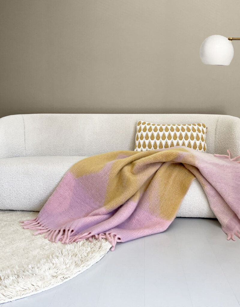 Zapotec soft lilac recycled throw
